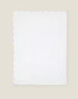 Treccia white/white flat sheet folded