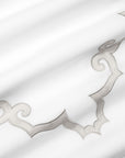 Marrakesh white/sterling duvet cover texture