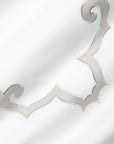 Marrakesh pique white/sterling blanket cover texture