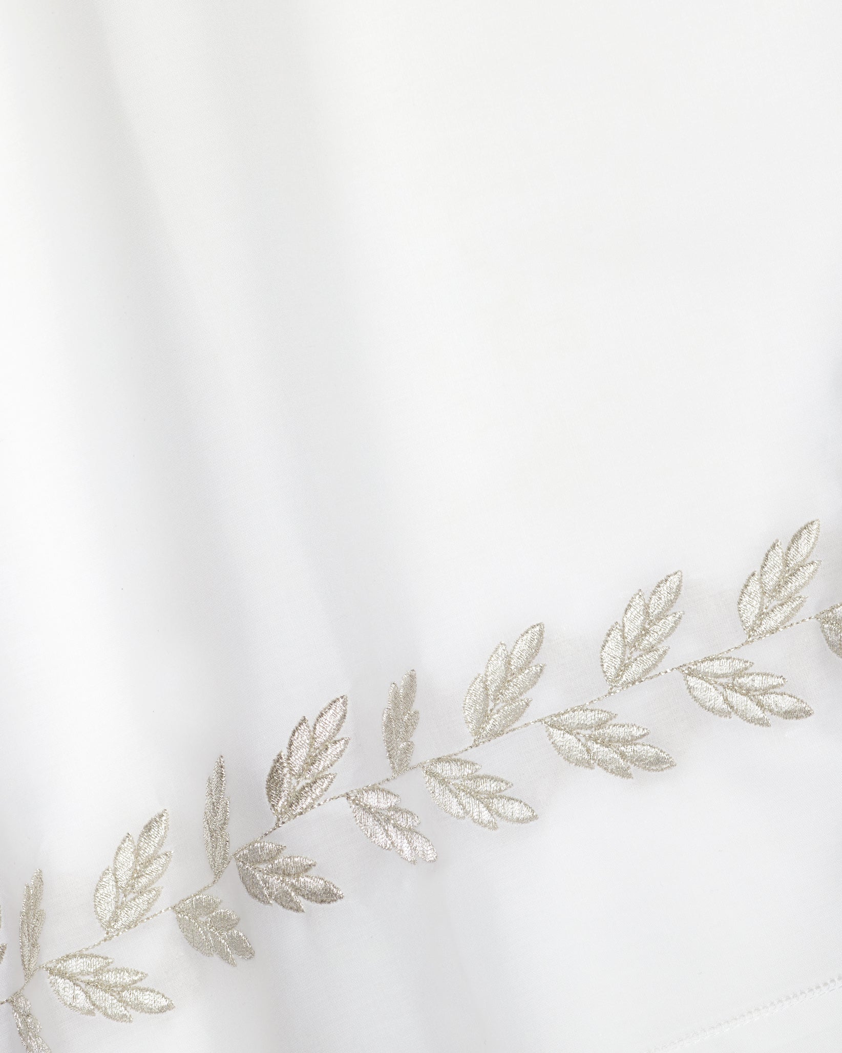 Federico bedding white/antique silver texture