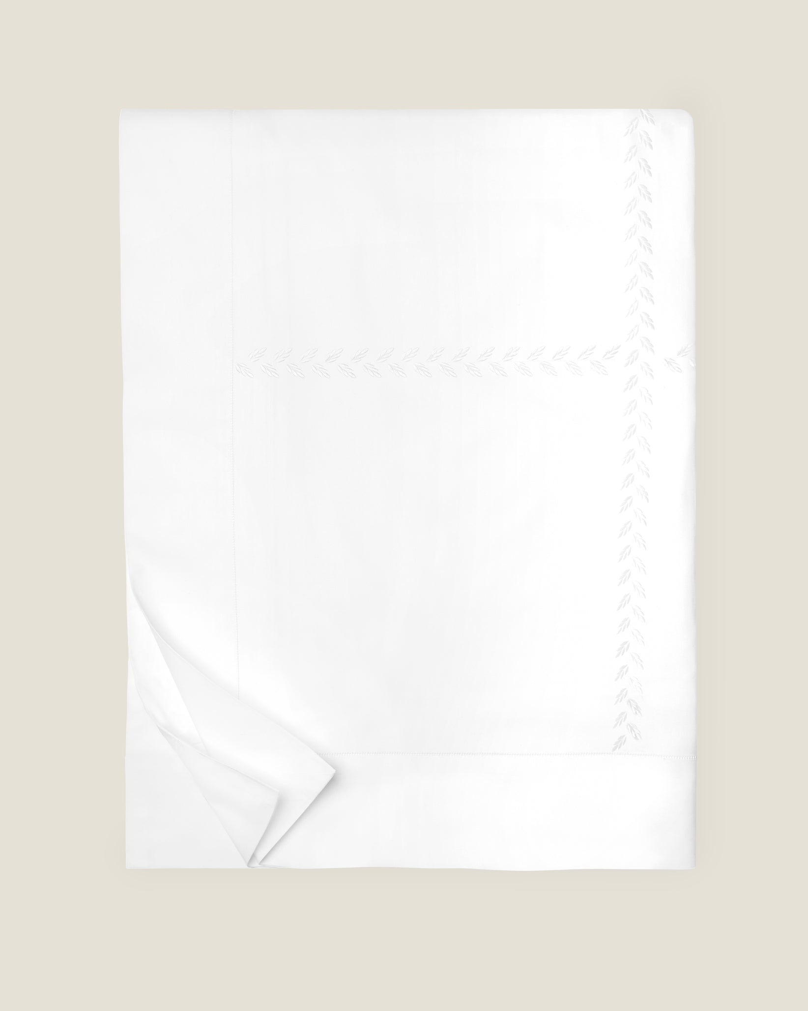 Federico Duvet cover folded in white/white