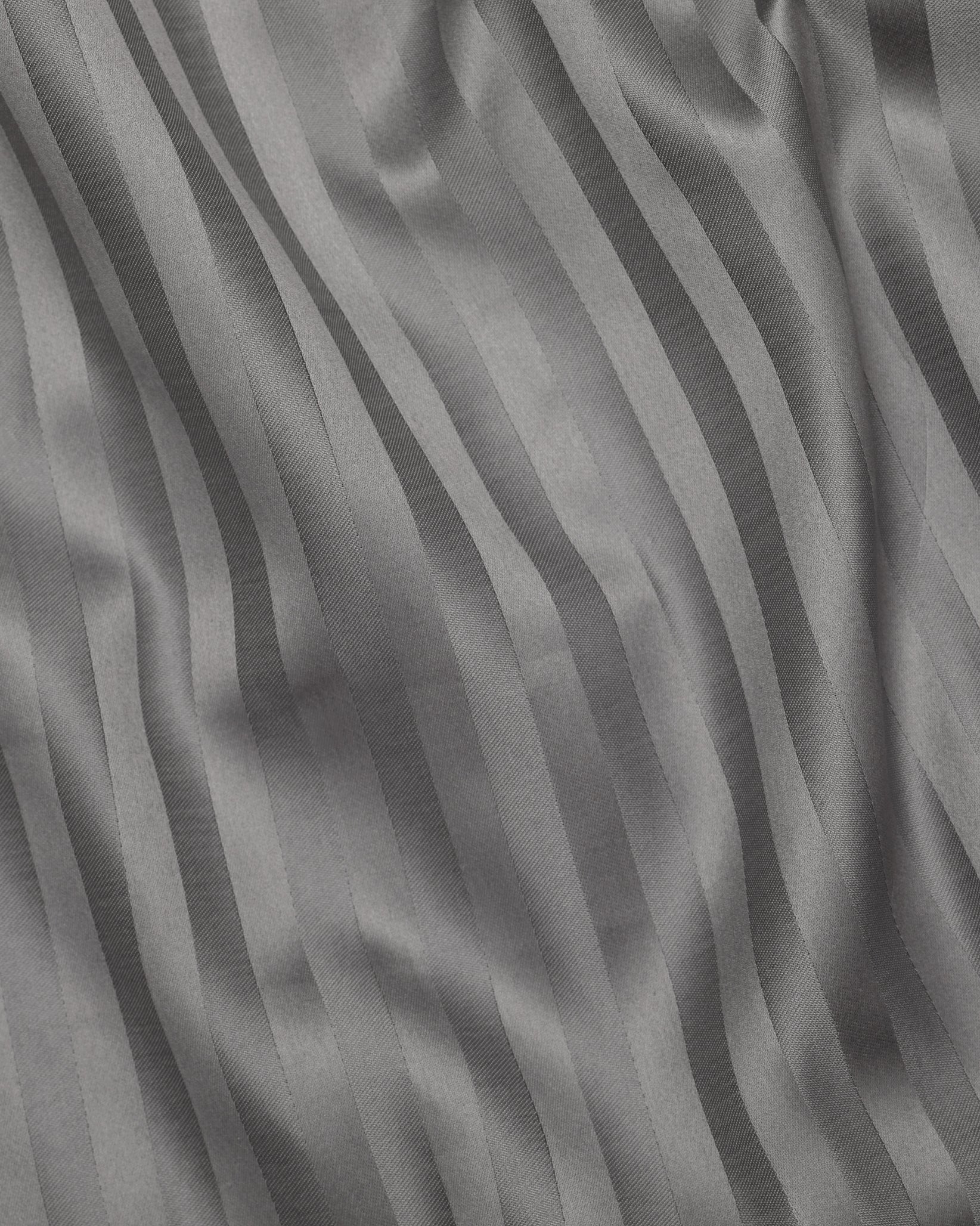Raso Rigato duvet cover texture in charcoal