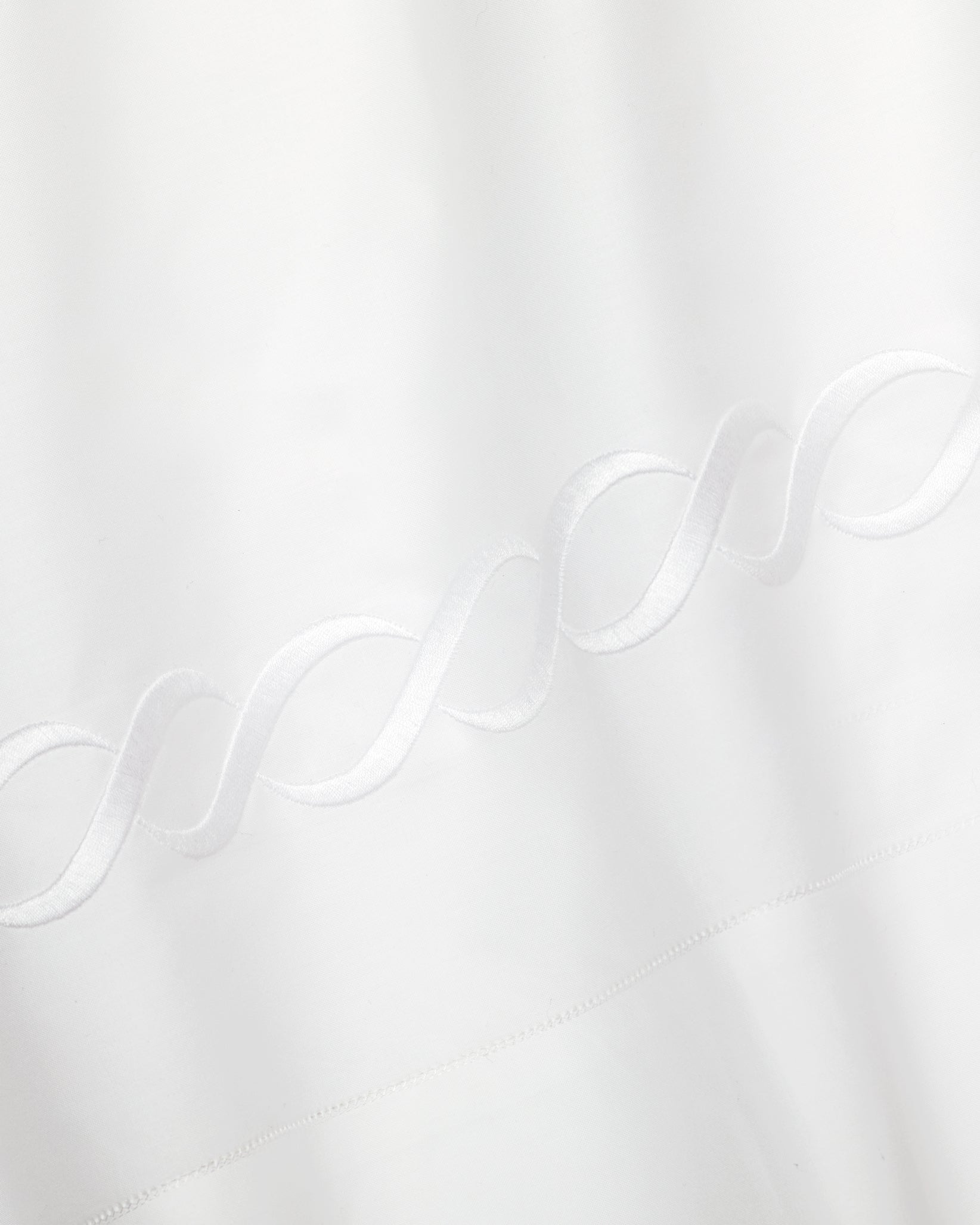 Treccia white/white pillowcase texture