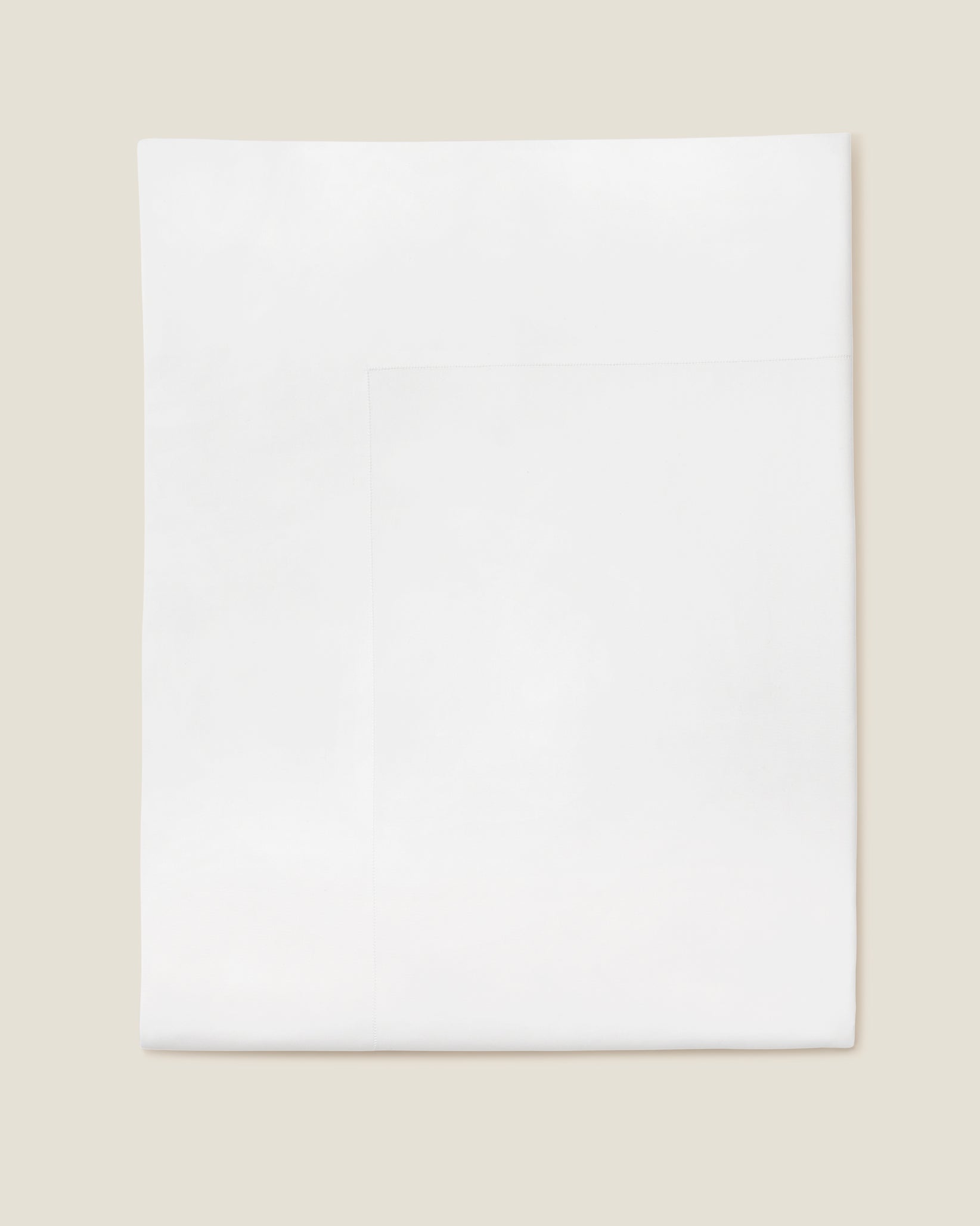 Angel Luxe flat sheet folded.