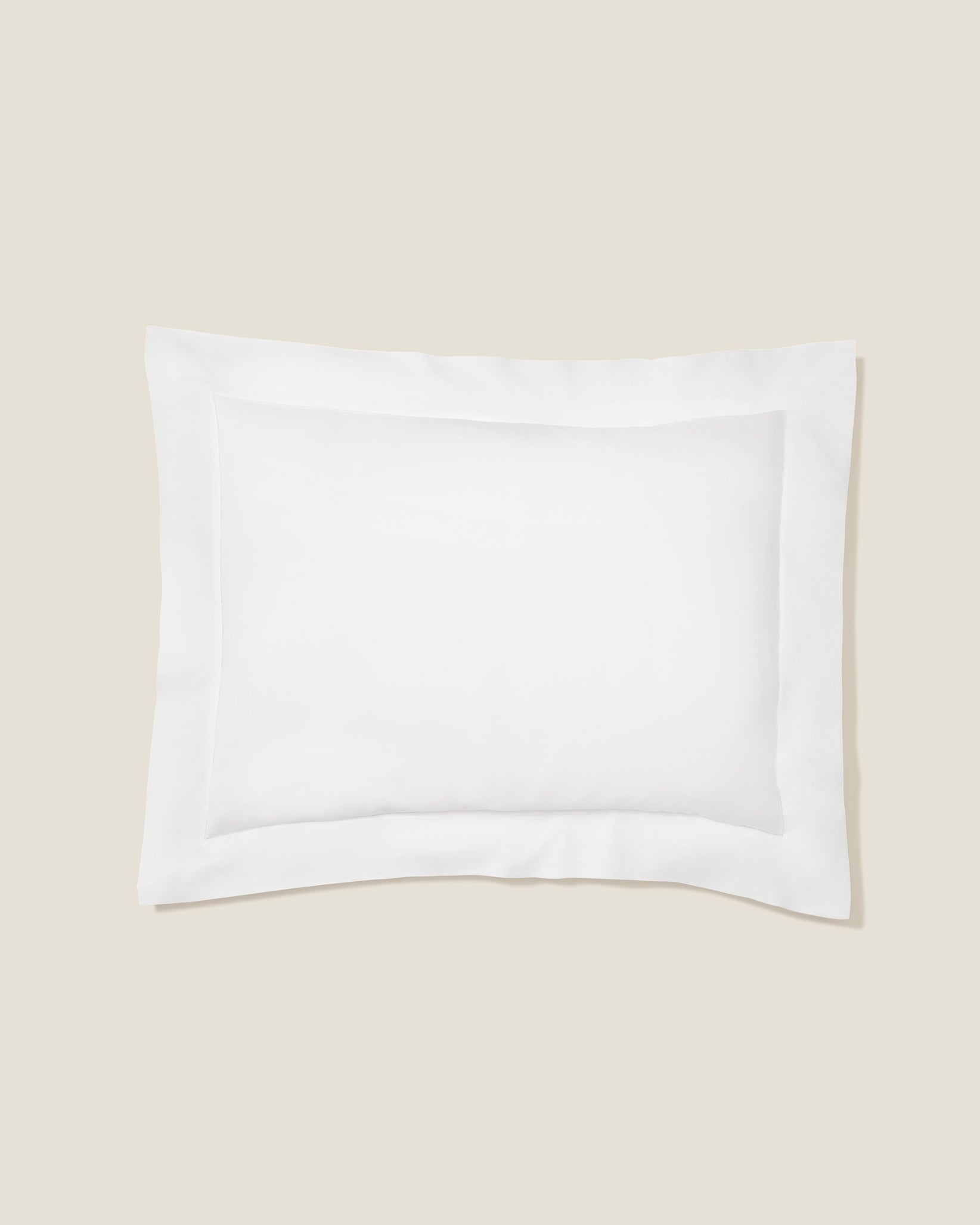 Angel Luxe Standard Sham in white.