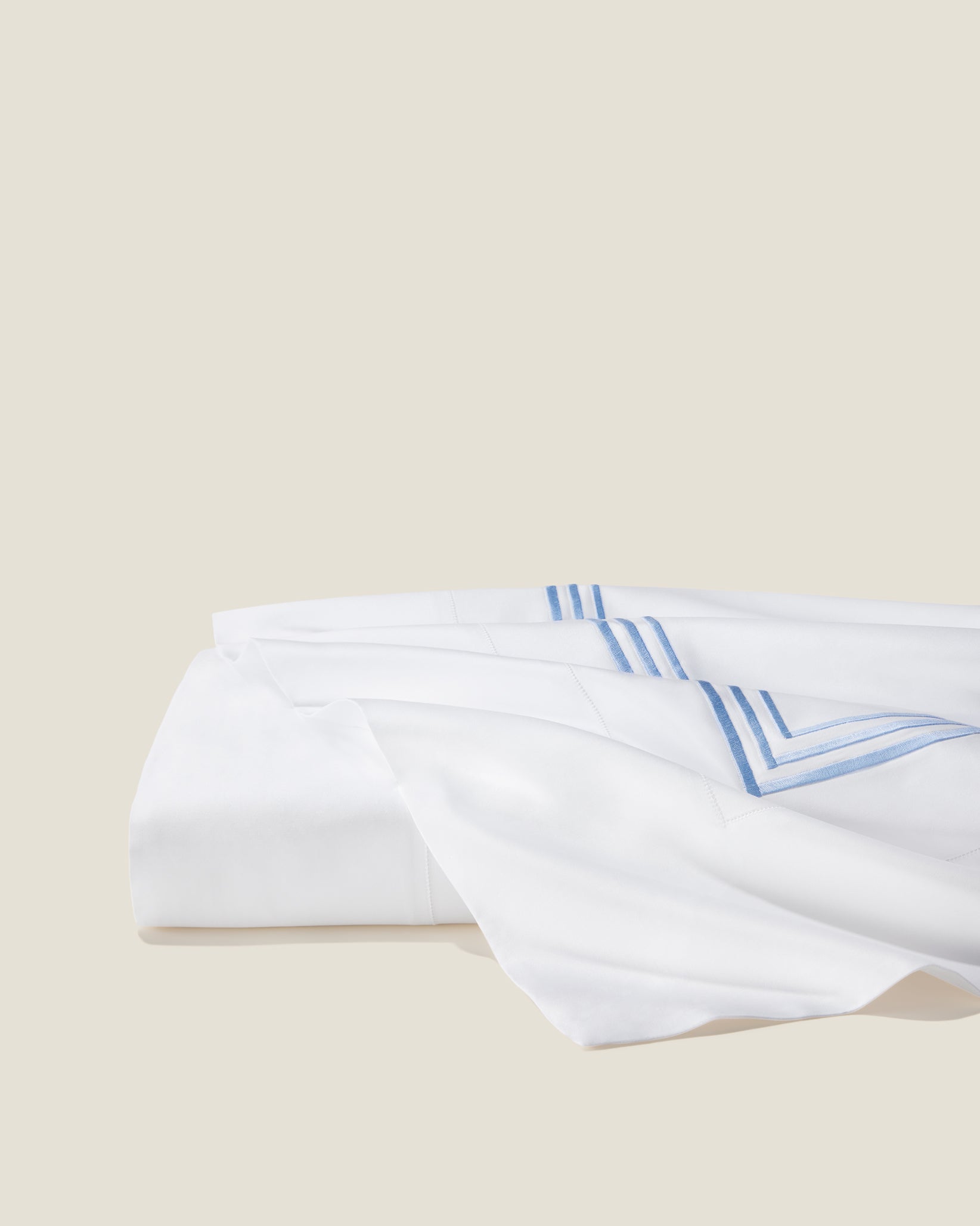 Tre Righe Splendore white/medium blue flat sheet