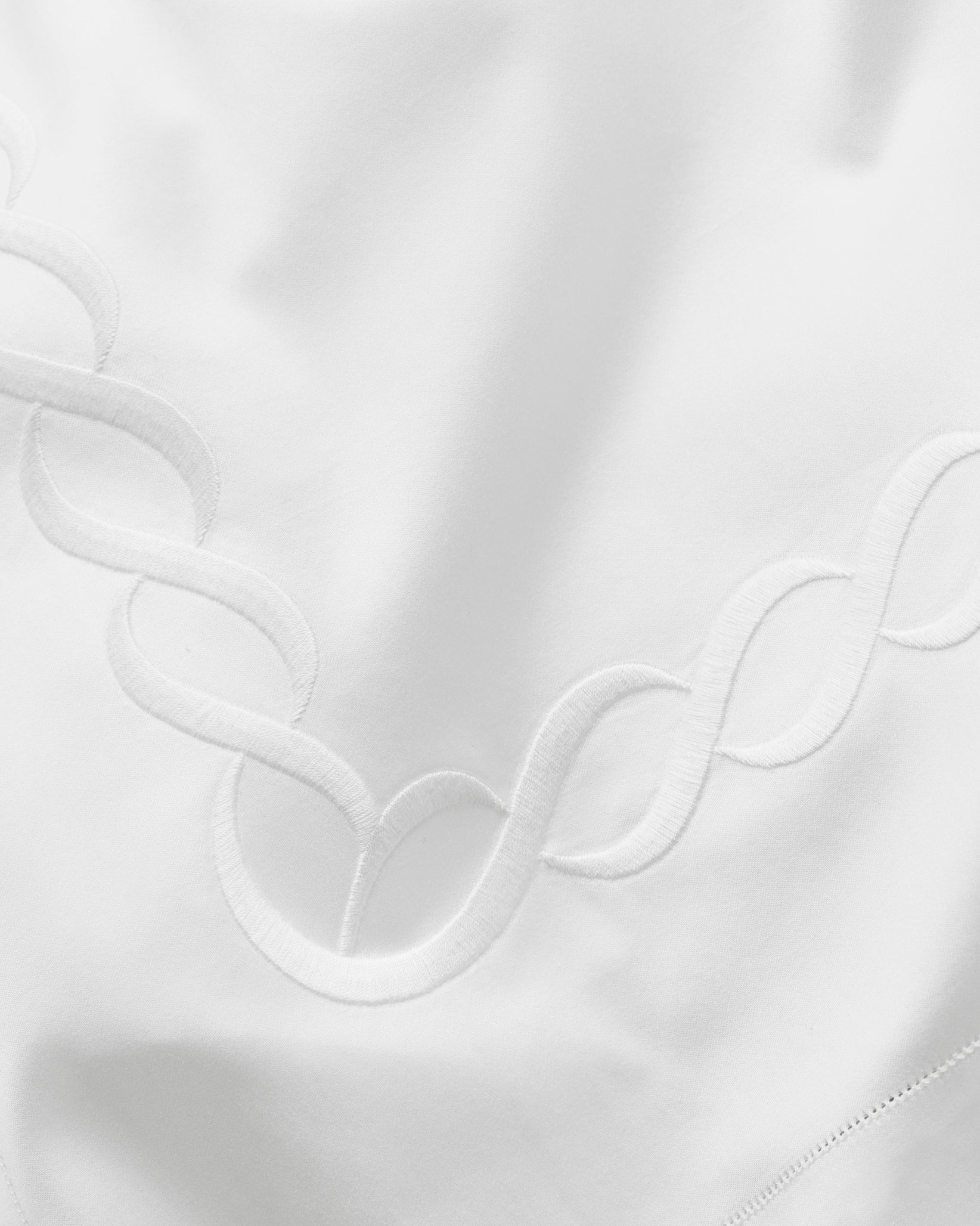 Treccia Splendore white/white bedding texture
