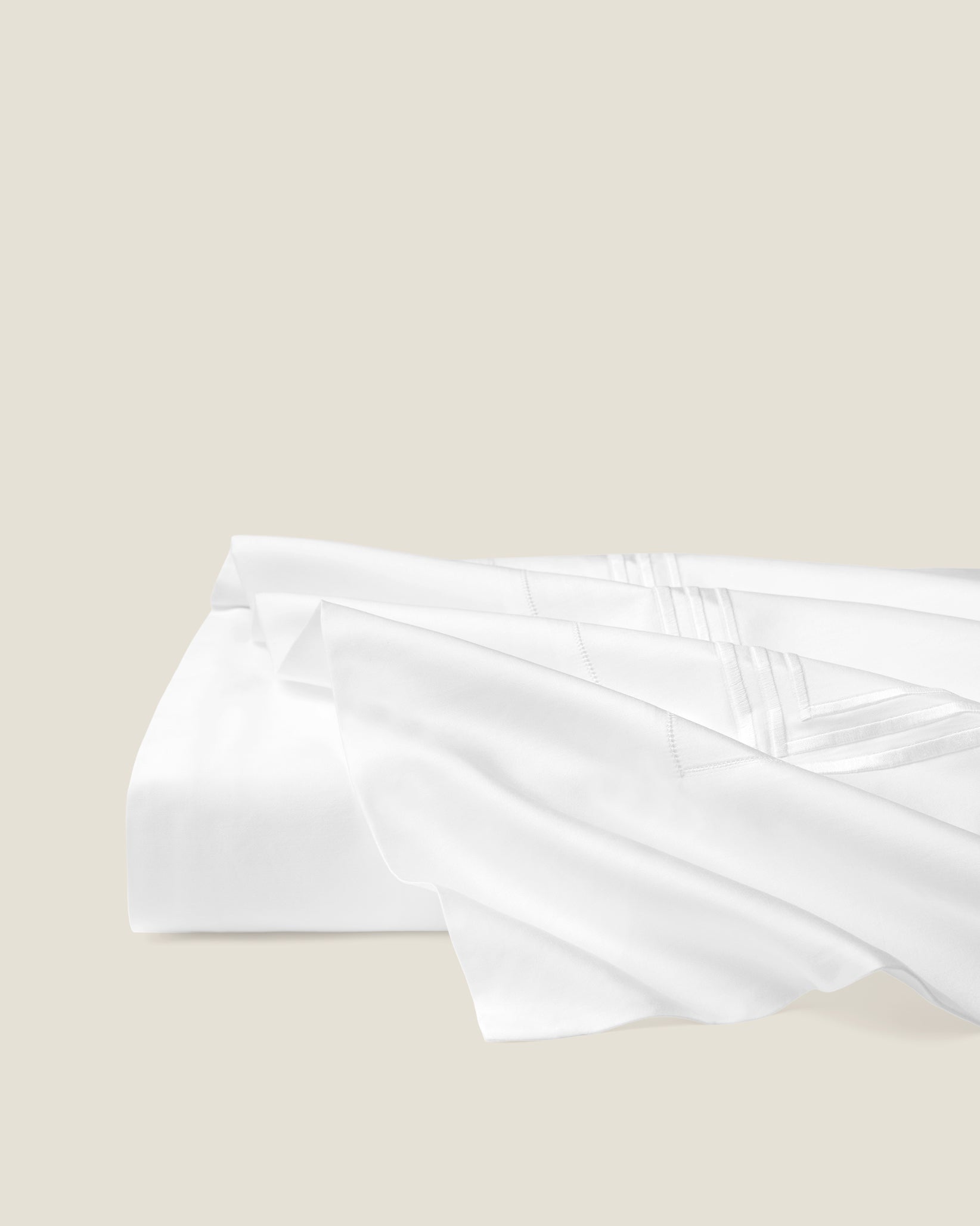 Tre Righe Splendore white/white flat sheet