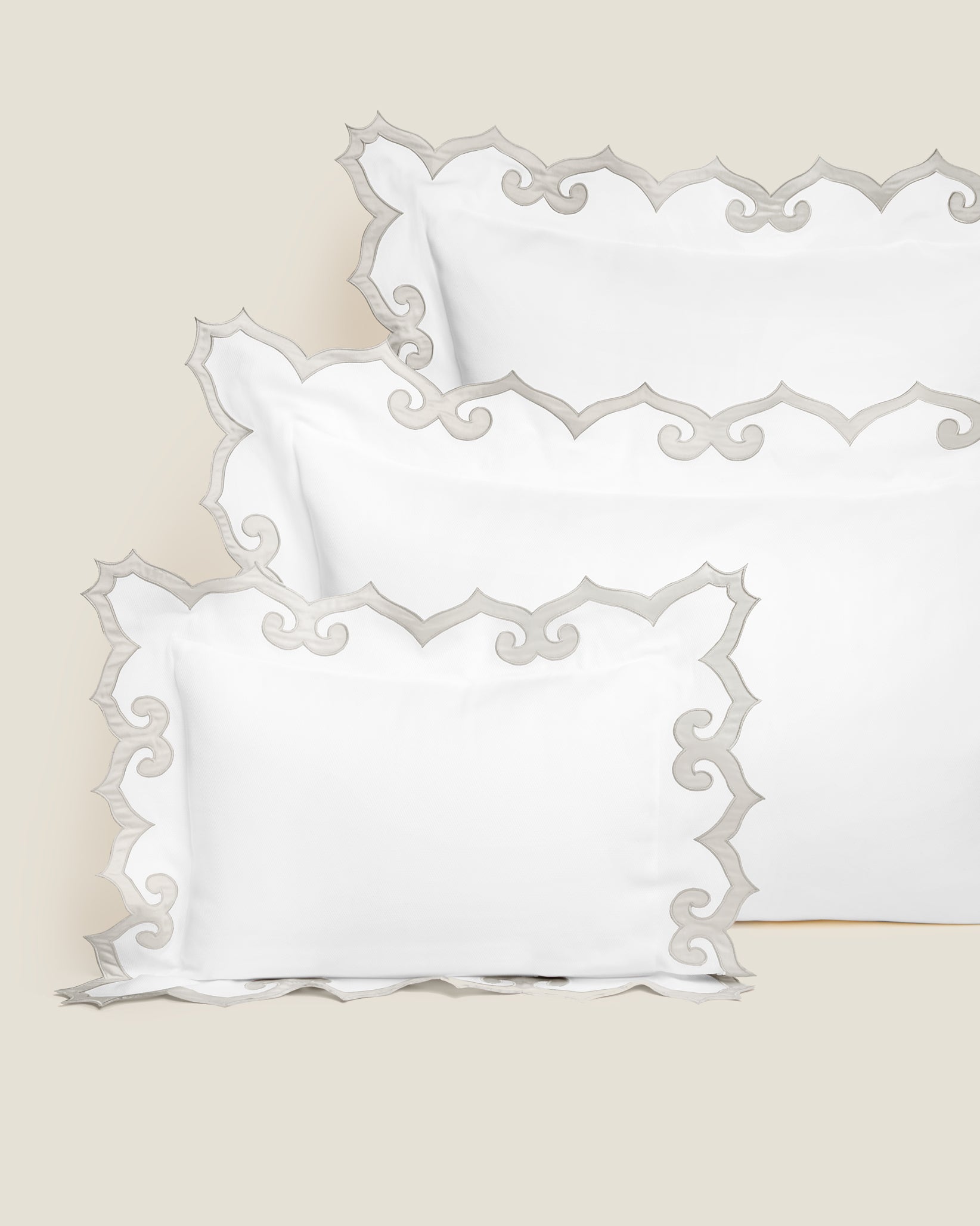 Marrakesh piquet sham white/sterling