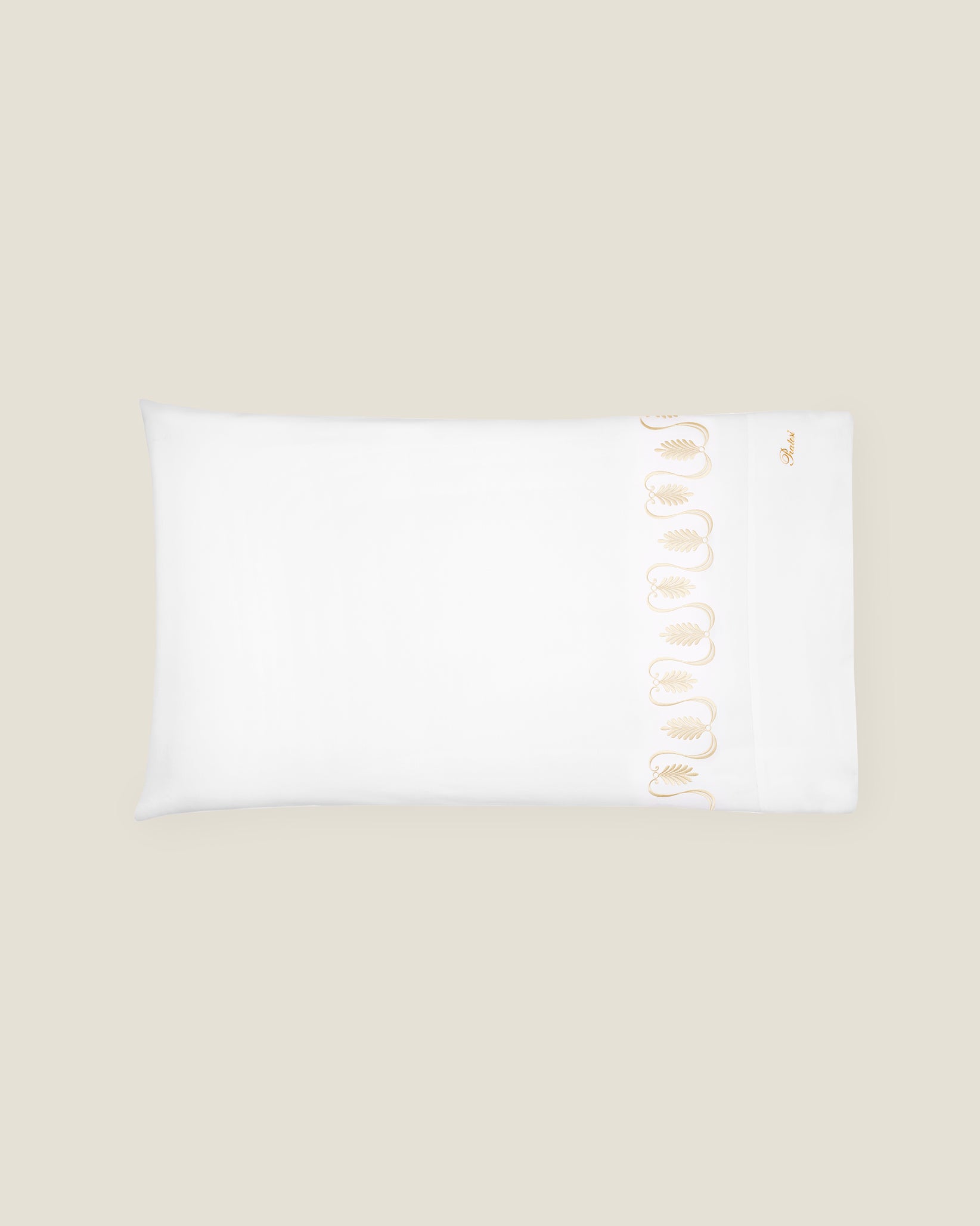 Paolina white/beige pillowcase