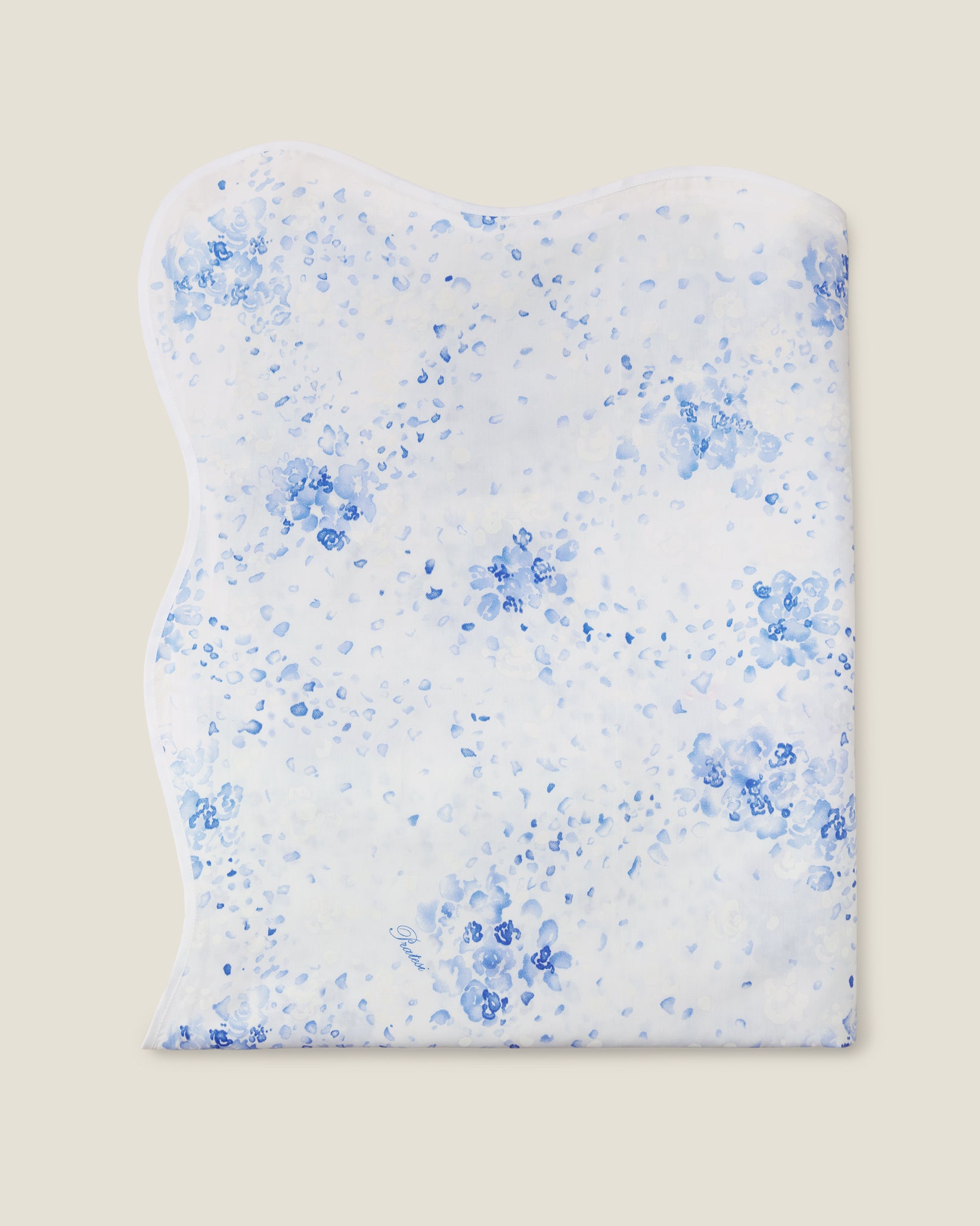 M&#39;ama non M&#39;ama flat sheet folded in medium blue