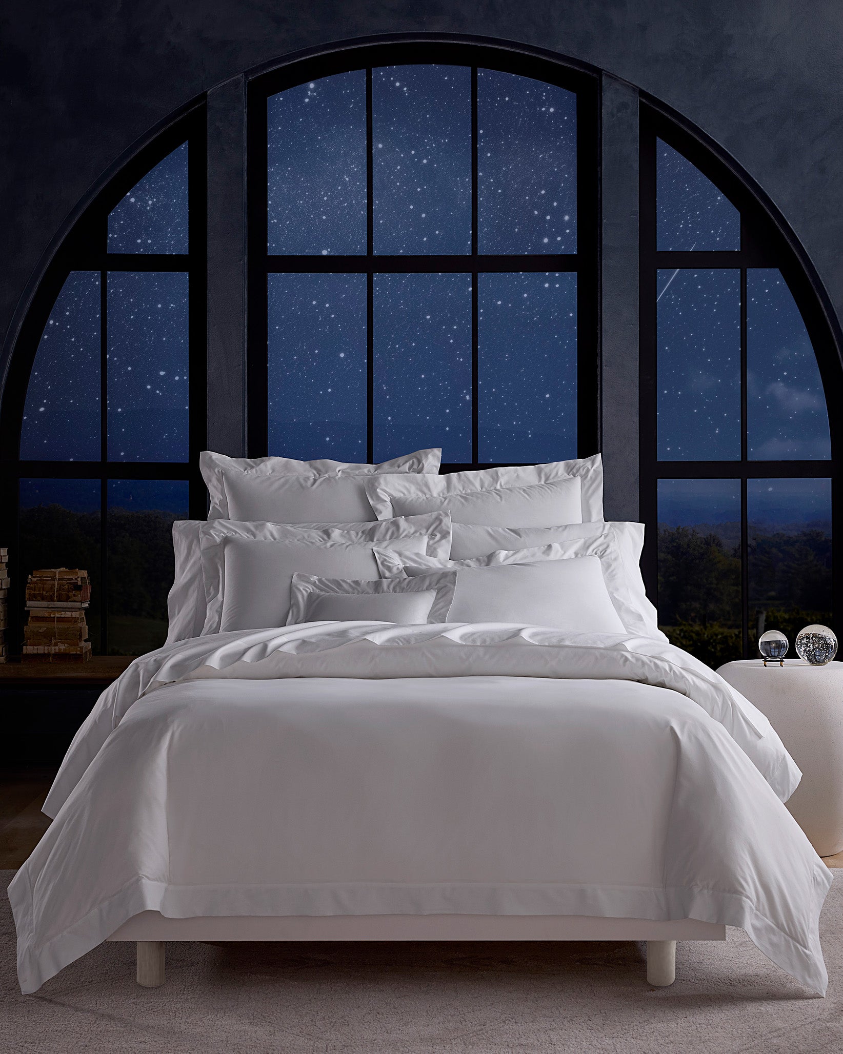 Full Angel Luxe bed in white. 